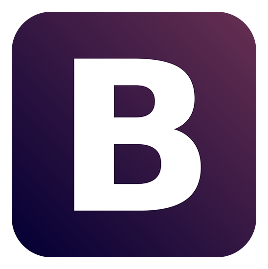 Purlple bootstrap logo