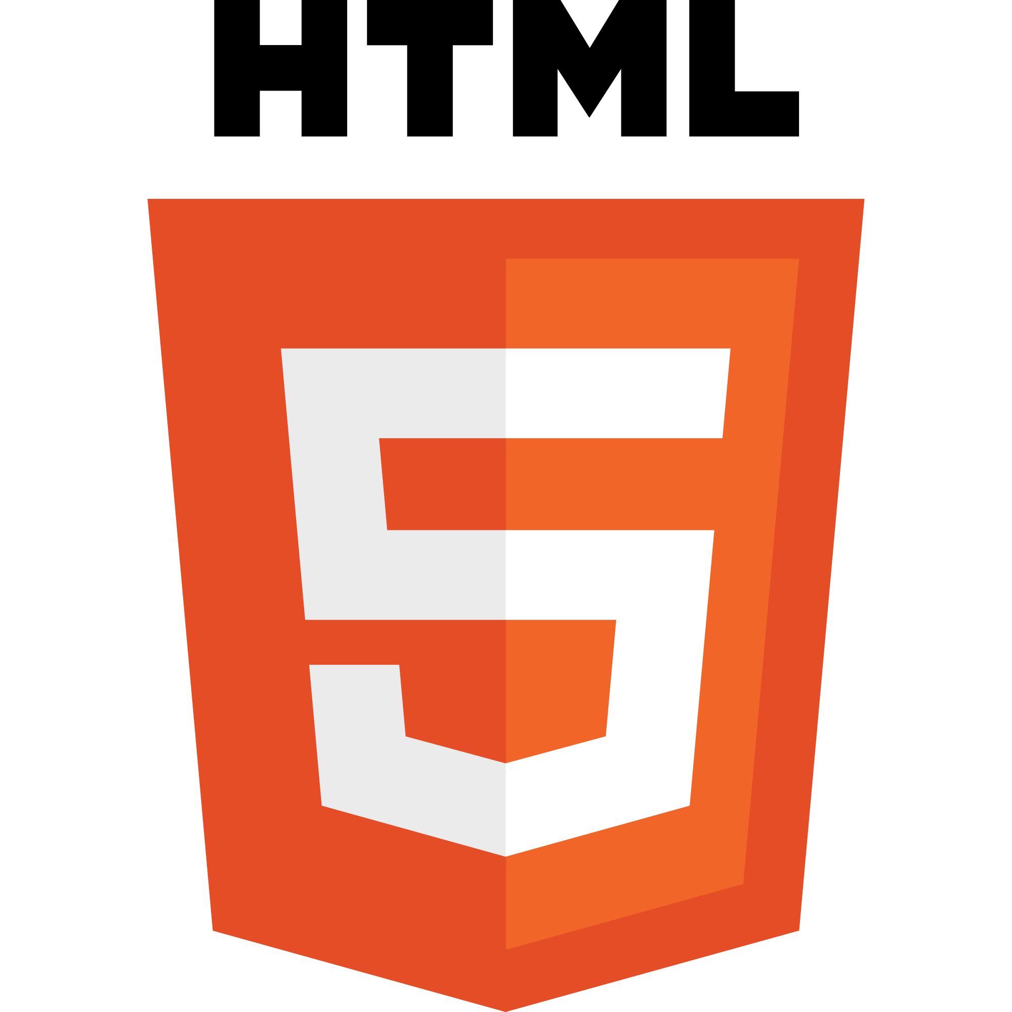 Orange html5 logo